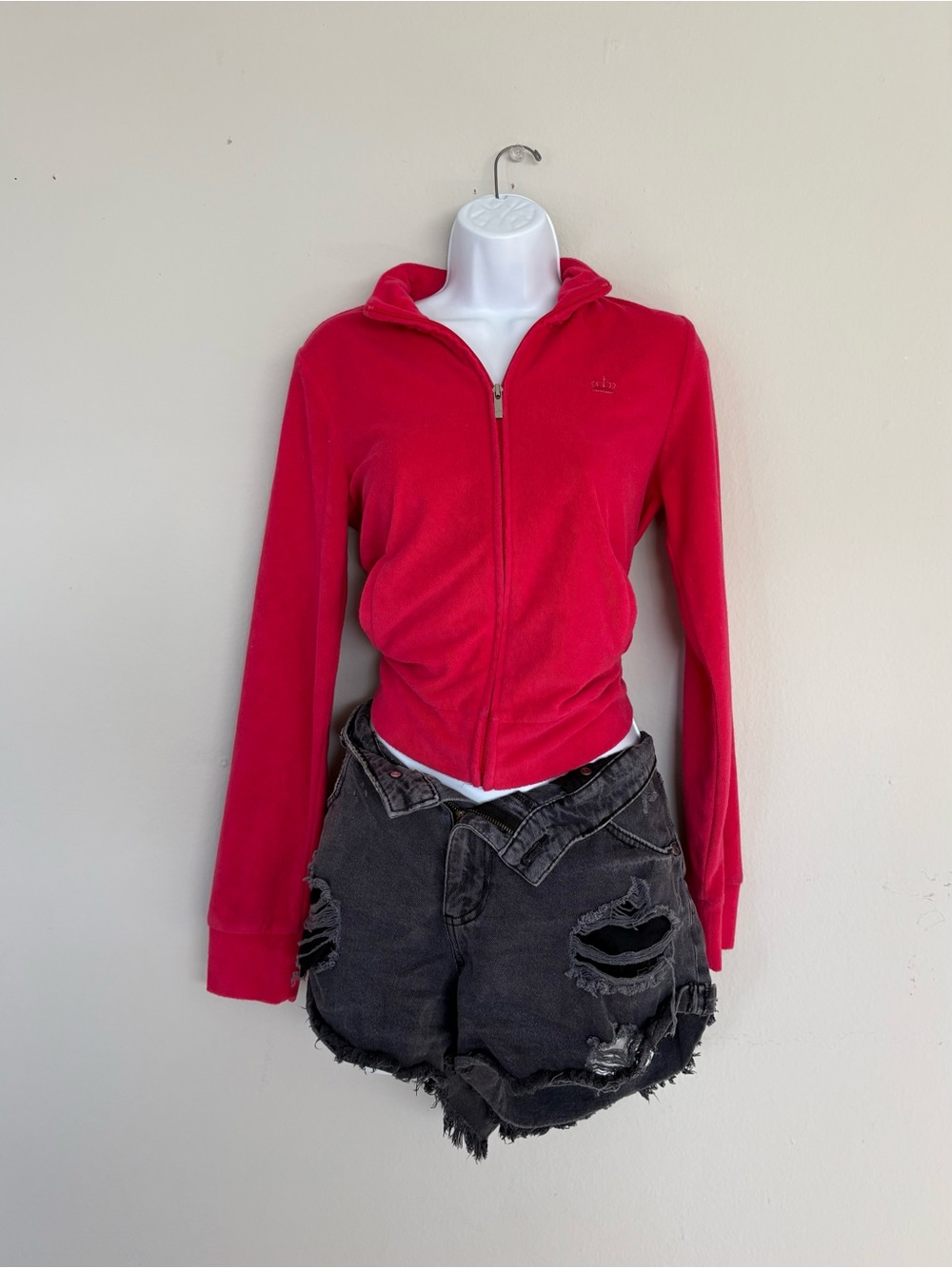 Juicy Couture Hot Pink Y2K Full Zip Up Size M